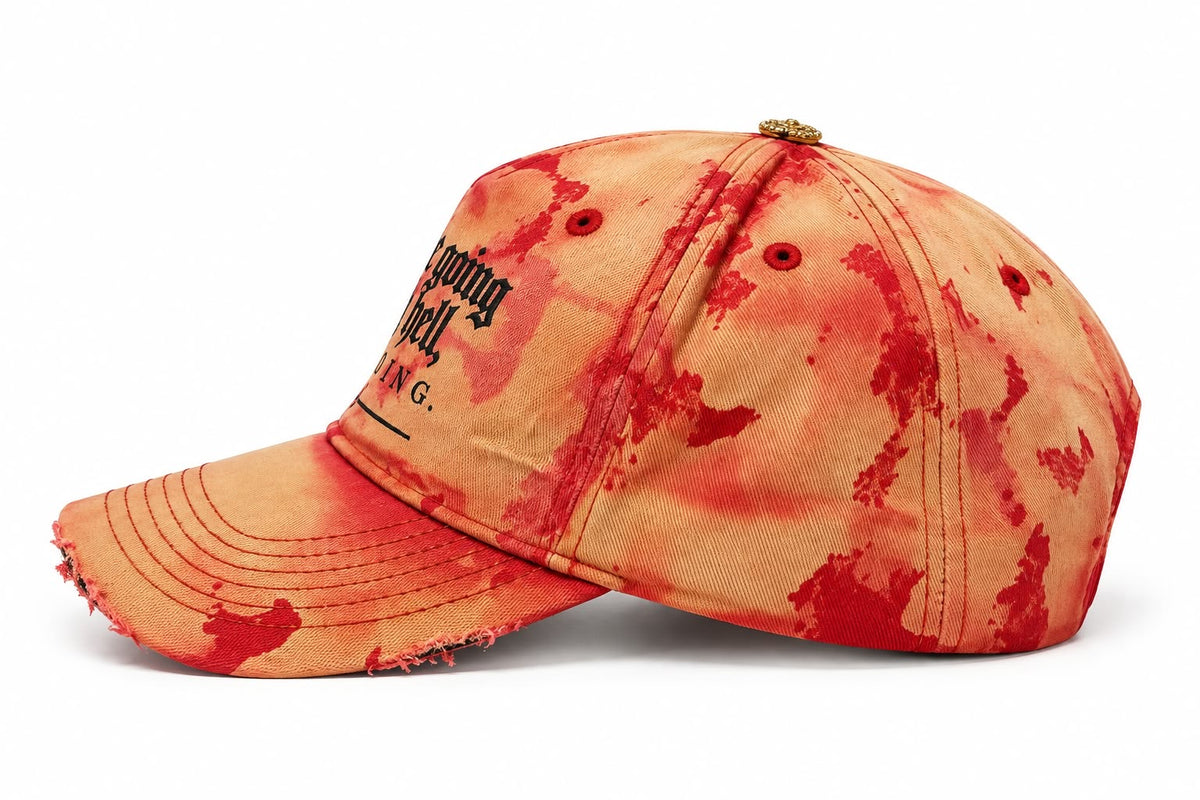 CL KEEP GOING HAT - ORANGE & RED