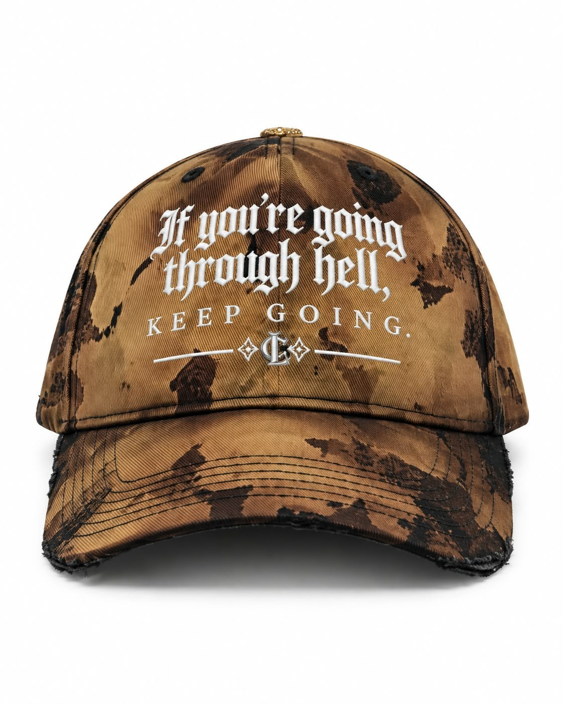 CL KEEP GOING HAT - TAN & BLACK