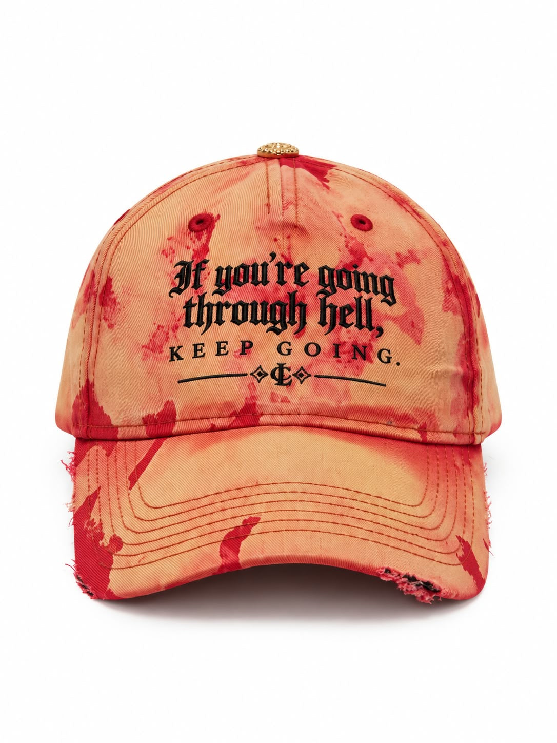 CL KEEP GOING HAT - ORANGE & RED