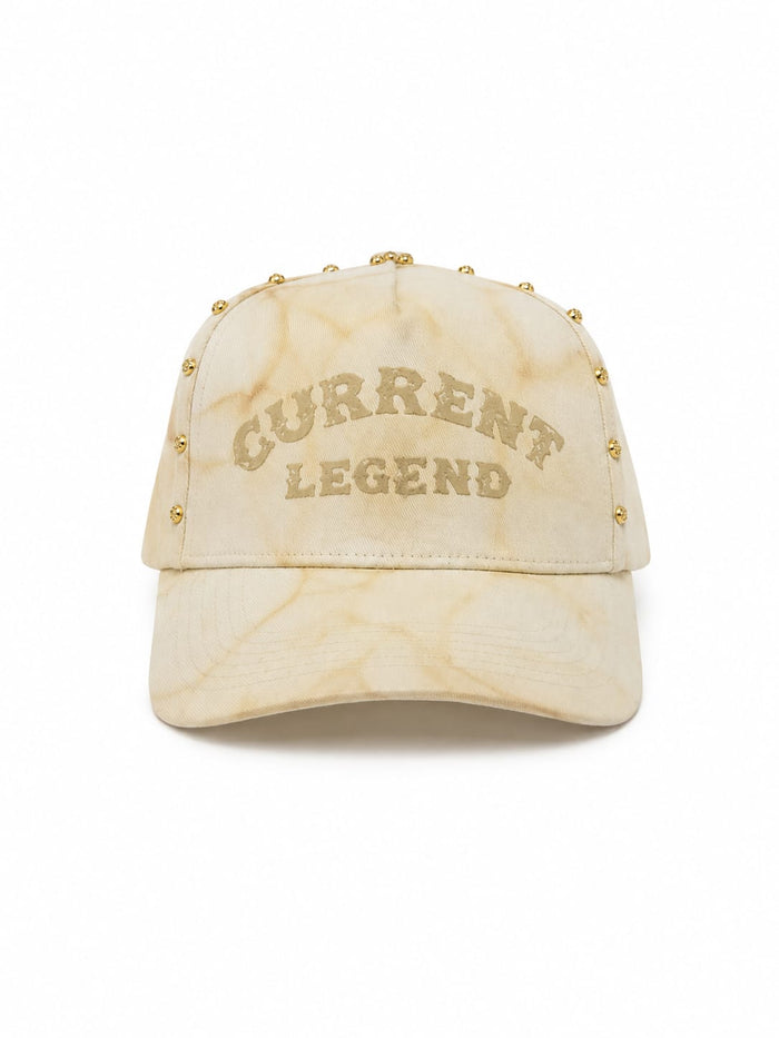 Marbled Cream / Gold Studs