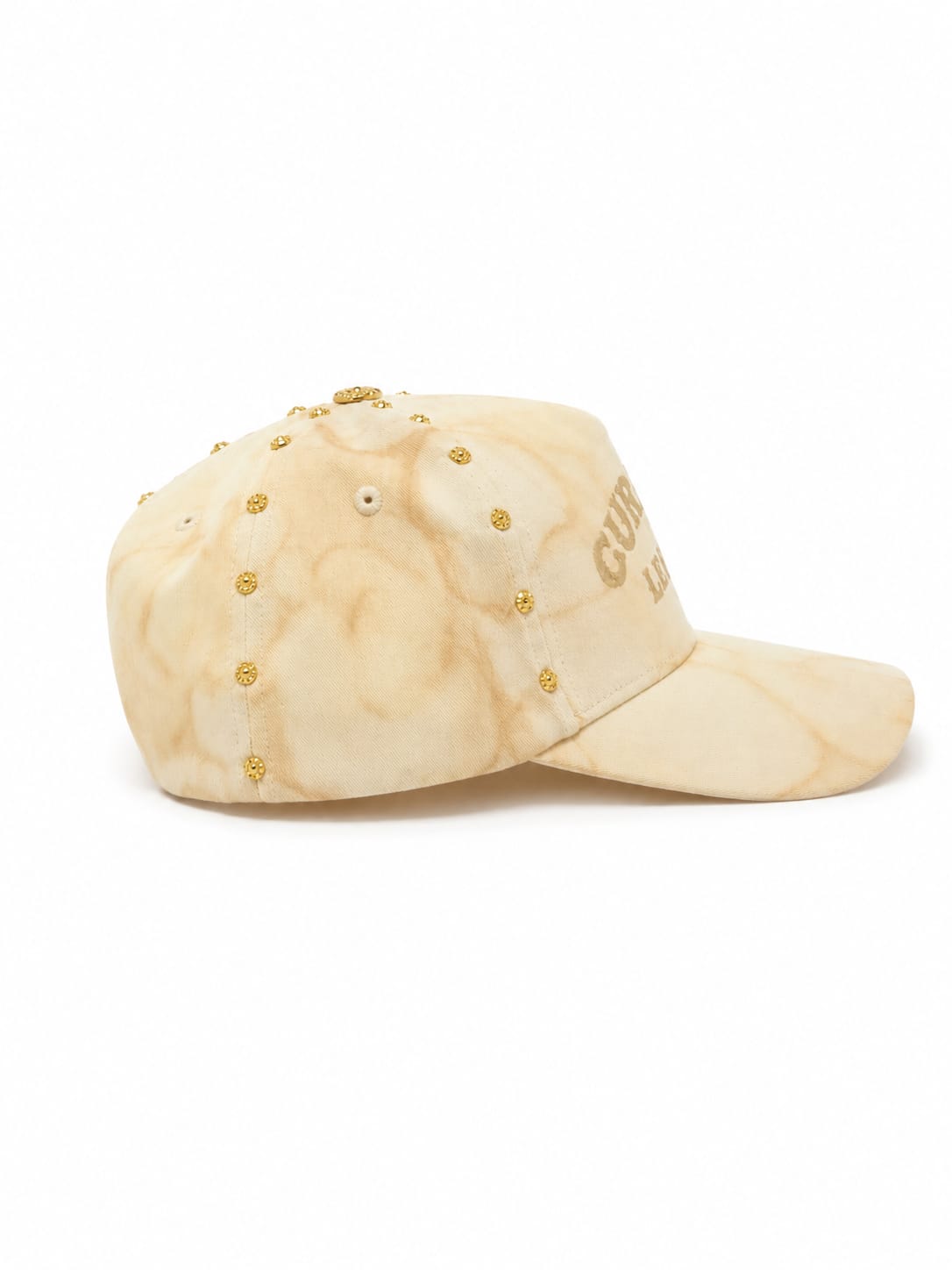 Marbled Cream / Gold Studs