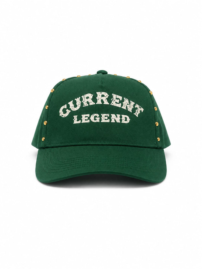 Forest Green / Gold Studs