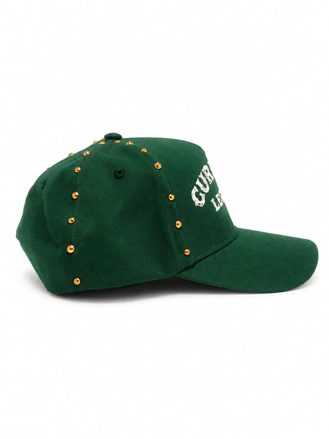 Forest Green / Gold Studs