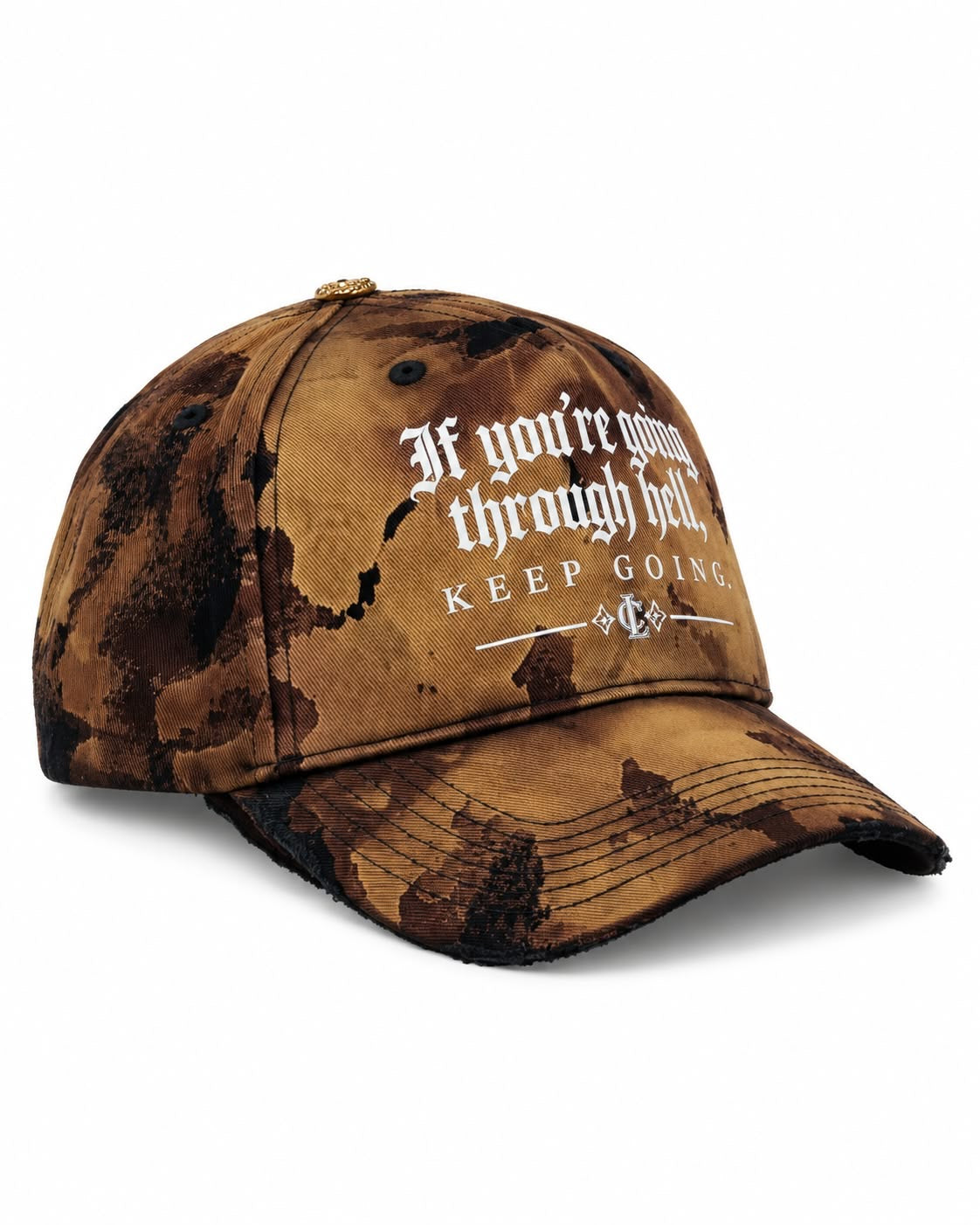 CL KEEP GOING HAT - TAN & BLACK